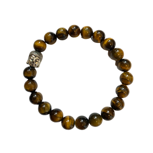 Armband Boeddha met Tijgeroog stenen Armband Boeddha met Tijgeroog stenen