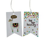 Transparante kaartjes, labels Lama 12 stuks