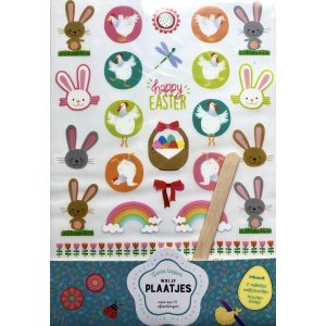 Happy easter Wrijfplaatjes Pasen 