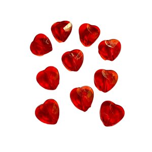 Plakkers Hartjes  acryl 10 stuks 