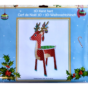 3D Kerst Rendier knutselen 
