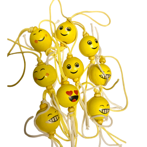 Gelukspoppetjes Emoji Smiley bol 10 stuks Gelukspoppetjes Emoji Smiley bol 10 stuks