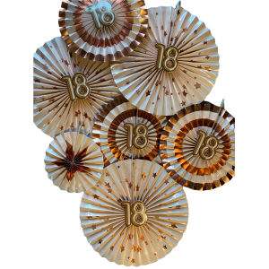 3 stuks Pinwheels Age 18 Glitz & Glamour Pink