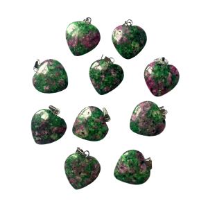 Edelsteen hanger Hart Robijn is zoiesiet