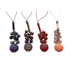 Bling bling sleutelhanger, tashanger Bol Klein Paars en Roze Bling bling sleutelhanger, tashanger Bol Klein Paars en Roze