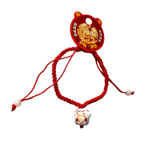 Lucky Cat armbandje met Porseleinen bedeltje Lucky Cat armbandje met Porseleinen bedeltje
