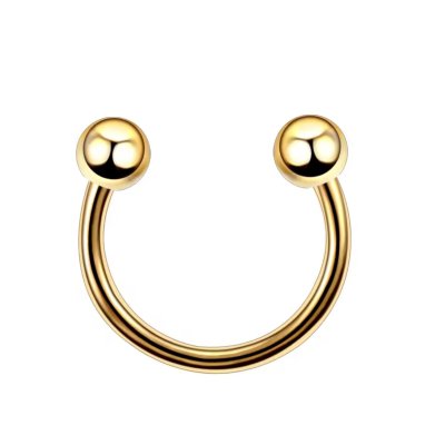 Hoefijzer Piercing Goudkleurig 