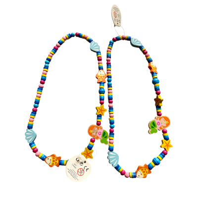 Houten Kinder ketting met Zeemeermin
