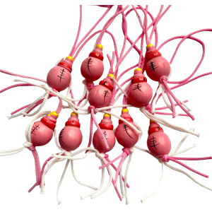Gelukspoppetjes Baby flesje roze 10 stuks 