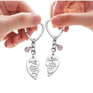 Set van 2 Sleutelhangers, Moederdag, Mum and Daughter