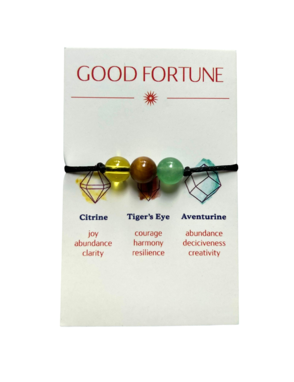 Armbandje 3 stenen Good Fortune Armbandje 3 stenen Good Fortune