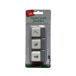 Set van 3 punchen Kerst Sneeuwpop