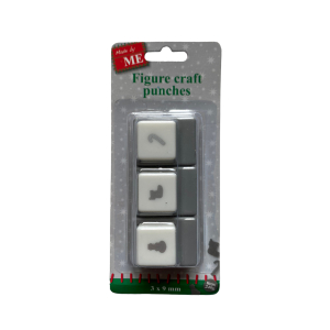 Set van 3 punchen Kerst Sneeuwpop