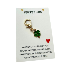 Pocket hug Sleutelhanger Klavertje 4